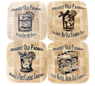 Drinking Coasters – Brandy Old Fashion
